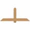 Ekena Millwork Eugene Smooth Timber Gable Bracket, Western Red Cedar, 60"W x 27"H x 5 1/2"D x 5 1/2"F, 11/12 Pitch GBW060X27X0606EUG00SWR - alternate 1